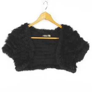  Proportion Body Dressing PROPORTION BODY DRESSING rabbit fur bolero cardigan black kz6942 lady's 