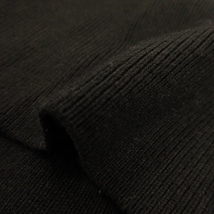 ブラック バイ マウジー BLACK by moussy ニット セーター リブ Vネック 長袖 絹混 シルク混 もっちり 細身 1 黒 ブラック /AO17_画像5