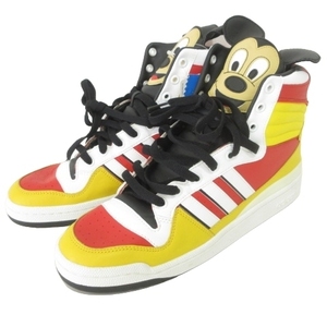 未使用品 ジェレミースコット アディダス Jeremy Scott×adidas タグ付き ディズニー ミッキー スニーカー U43037 US10 28cm マルチカラー