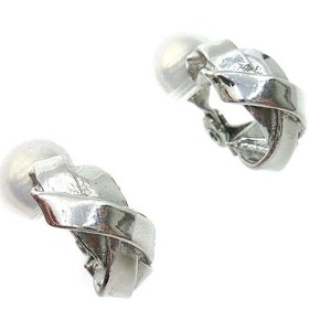 イリスフォーセブン IRIS47 ブレード イヤリング ロープ フープ シルバー braid earring silver