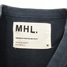 マーガレットハウエル MHL. Tシャツ カットソー 半袖 ロゴ ネイビー M レディース_画像5
