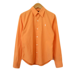  Ralph Lauren RALPH LAUREN SPORT SLIM FI T-shirt stretch po knee long sleeve 7 domestic regular orange lady's 
