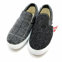 未使用品 バンズ VANS × B&Y ユナイテッドアローズ スニーカー V98CL ローカット ツイード チェック 25.5cm グレー メンズ_画像5