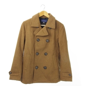  Urban Research URBAN RESEARCH pea coat pea coat double wool melt n Logo button thick 40 tea Brown /AO1 * men's 