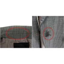 アイシービー iCB テーラードジャケット ミドル丈 シングルボタン 総裏地 ウール 13 大きいサイズ グレー /SM21 レディース_画像4