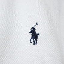 ポロ ラルフローレン POLO RALPH LAUREN ポロシャツ 半袖 ワンポイント刺? 鹿の子 子供服 男の子 170cm相当 XL 18-20 白 ホワイト IBO46_画像4