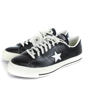 コンバース CONVERSE 80s ヴィンテージ ワンスター ONE STAR スニーカー シューズ ローカット 星 スムースレザー 黒 27.5cm 靴 メンズ