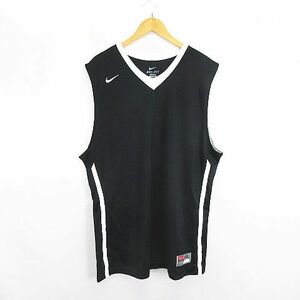 ナイキ NIKE シャツ ノースリーブ Vネック DRI-FIT ロゴ XXL ブラック スポーツウェア ※EKM メンズ