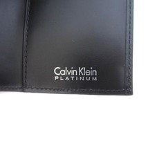 カルバンクライン CALVIN KLEIN 二つ折り カードケース 名称入れ レザー ロゴ ブラック 黒 メンズ_画像6