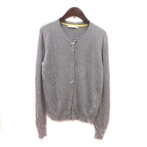  Moussy moussy cardigan knitted long sleeve F light gray /MS lady's 