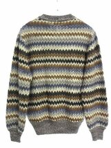 ミッソーニ MISSONI ニット プルオーバー トップス 46 グレー系 マルチカラー モヘヤ モヘア ウール セーター メンズ レディース_画像2