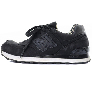 ニューバランス NEW BALANCE WL574SPK スニーカー ロゴ 24cm 黒 ブラック /SR37 ■SH レディース