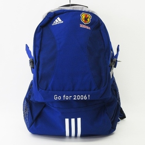 未使用品 アディダス adidas タグ付き リュック バックパック JFA 2006 キリンカップ 青 ブルー NS 18L 鞄 メンズ