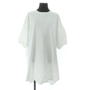 プラージュ Plage 20SS Organic jersey プルオーバー カットソー 五分袖 ビッグTシャツ オーバーサイズ コットン 白 ホワイト