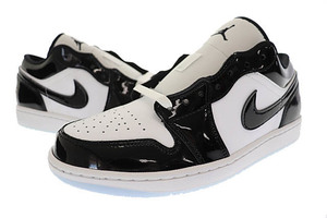 ナイキ NIKE AIR JORDAN 1 LOW CONCORD エア ジョーダン 1 ロー コンコルド スニーカー DV1309-100 27 黒 白 ブラック ホワイト ▲■ 24013