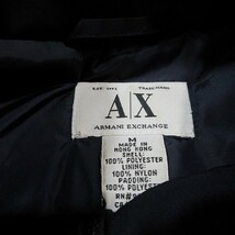 アルマーニエクスチェンジ A/X ARMANI EXCHANGE 中綿ジャケット ブルゾン コート フーディ ジップアップ M ネイビー/12▲B12 メンズ_画像7