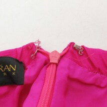 ダナキャランニューヨーク DKNY ヴィンテージ スカートスーツ 3ピースセット ジャケット インナー スカート シルク100% USA製 ピンク US4_画像8
