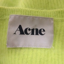 アクネ Acne 近年モデル アンゴラニット セーター 長袖 蛍光イエロー Lサイズ STK_画像6