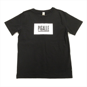 ピガール PIGALLE Tシャツ カットソー ロゴ プリント M 黒 ブラック メンズ♪12