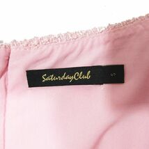 サタデイクラブ SaturdayClub カラーパレット ワンピース オールインワン ミニ丈 半袖 ショートスリーブ ピンク S レディース_画像5