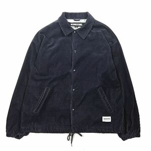 極美品 23AW ネイバーフッド NEIGHBORHOOD CORDUROY WINDBREAKER JACKET コーデュロイ ウィンドブレーカー ジャケット 232SPNH-JKM04 ブラ