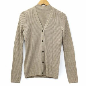 セオリー theory 2022AW REGAL WOOL MICRO S LEENDA × MICRO S CARDI ツインニット アンサンブル ベージュ S レディース