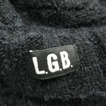 美品 ルグランブルー L.G.B ケーブル ニットキャップ ハンチング ウール混 リブ ワッチキャップ ニット帽 帽子 HUNTING UKSLAB F_画像8