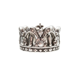  Justin Davis Justin Davis CHAPEL CROWN PLAIN tea peru Crown ring ring .... motif SILVER925 15 number 16.0g silver 