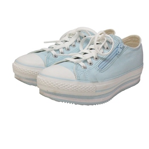 コンバース CONVERSE CHILD ALL STAR N CHUNKYLINE Z OX チャイルドオールスター チャンキーライン スニーカー 厚底 ミントブルー 23cm