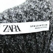 ザラ ZARA ニット スカート タイト ロング シンプル M グレー 灰 /KT35 レディース_画像3