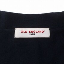 オールドイングランド OLD ENGLAND ニット カットソー 半袖 ボウタイ コットン 36 S 紺 ネイビー /KU レディース_画像4