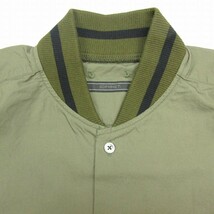 美品 20SS ソフネット SOPHNET. STADIUM SHIRT スタジアム シャツ 長袖 リブ ライン 切替 スタジャン風 カットソー ブルゾン トップス L_画像4