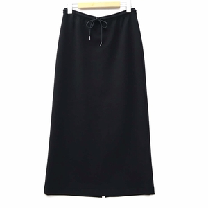 セオリー theory 3307016 Double Knit LT N PO Slip Skirt バックスリット タイトスカート ブラック P レディース