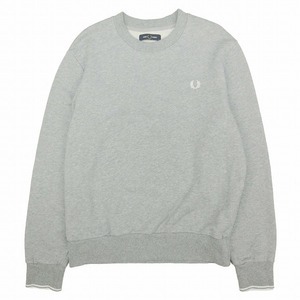 フレッドペリー FRED PERRY Crew Neck Sweatshirt ロゴ 刺繍 クルーネック スウェット シャツ トレーナー トップス 裏毛 M7535 M