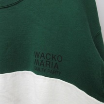 ワコマリア WACKO MARIA 美品 THE GUILTY PARTIES THREE TONE ウォッシュド トレーナー スウェット L グリーン IBO46 0114 メンズ_画像4