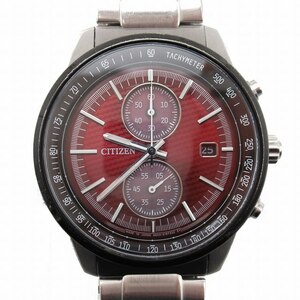 シチズン CITIZEN JOUNETSU COLLECTION 世界限定2200本 エコドライブ 腕時計 クロノグラフ アナログ ウォッチ Eco-Drive CA7034-96W/☆J95