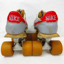 ナイキ NIKE 80s ヴィンテージ LEATHER CORTEZ DX II コルテッツ 日本製 ローラースケート レザー グレー レッド メンズ_画像4
