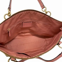 コーチ COACH F30247 PVC レザー トートバッグ ハンドバッグ シグネチャー 花柄 ベージュ系 ピンク 白 0124 レディース_画像6