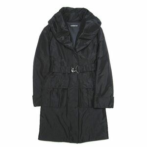  Vivienne Tam VIVIENNE TAM cotton inside coat jacket long height belt attaching nylon big color 0 black black lady's /*ME1