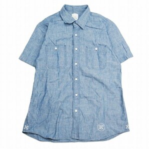 美品 18SS ユニフォームエクスペリメント UEN PHYSICAL FITNESS CHAMBRAY WORK SHIRT フィジカル フィットネス シャンブレー ワークシャツの画像1