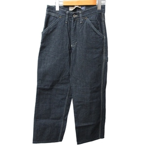 ギャップ GAP CARPENTER デニムパンツ ジーンズ ストレート インディゴブルー 青系 W28 L30 約S-Mサイズ 0128 AL12 レディース