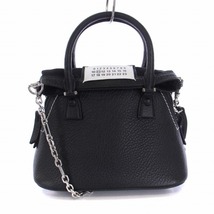 メゾンマルジェラ 11 Maison Margiela 11 5AC MICRO BAG マイクロバッグ ハンドバッグ ショルダー バッグ 2WAY レザー 黒 ブラック S56WG00_画像1