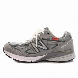 ニューバランス NEW BALANCE M990VS4 Gray 40周年記念 スニーカー ローカット シューズ US9 27cm グレー 英国製 /YM メンズ