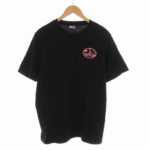 ディーゼル DIESEL T-JUST-K2 Tシャツ カットソー クルーネック プリント 半袖 M 黒 ブラック /YM メンズ_画像1