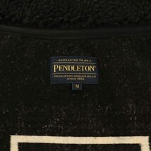 ペンドルトン PENDLETON ビーミングバイビームス B:MING by BEAMS別注 ボアジャケット ブルゾン ハーディング柄 M 黒 白 レディース_画像4