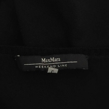 マックスマーラ ウィークエンドライン MAX MARA WEEKEND LINE Vネックサマーニット セーター 長袖 プルオーバー L 黒_画像3