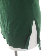 エンフォルド ENFOLD 22AW 5分袖ポロシャツ カットソー シルク 38 緑色 グリーン /HS ■OS レディース_画像6