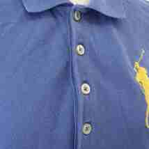 ラルフローレン RALPH LAUREN ポロシャツ 半袖 ビックポニー 刺繍 M 青 ブルー /XZ ■GY11 レディース_画像8