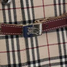 バーバリーブルーレーベル BURBERRY BLUE LABEL シャツワンピース 七分袖 ロング ノバチェック 38 M ベージュ /KH レディース_画像7