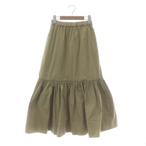  Iena IENA 22SS cotton nylon tia-do skirt flair long mi leak 36 beige /MF #OS lady's 
